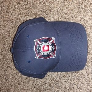Vintage 90’s Chicago Fire Snapback by Drew Pearson MLS Soccer Strap-on Hat OS